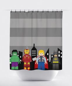 Lego Superhero Shower Curtain KM