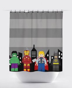 Lego Superhero Shower Curtain KM