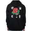 Obey Spider Rose Black Hoodie Back KM