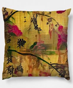 Oriental Painting. Japanese style Pillow KM