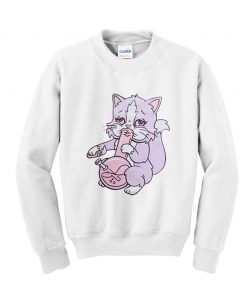 Pastel Bong Cat Sweatshirt KM