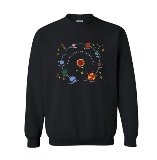 Planets Solar System and Stars Sweatshirt KM