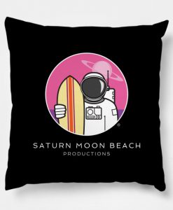 Saturn Moon Beach Logo Pillow KM