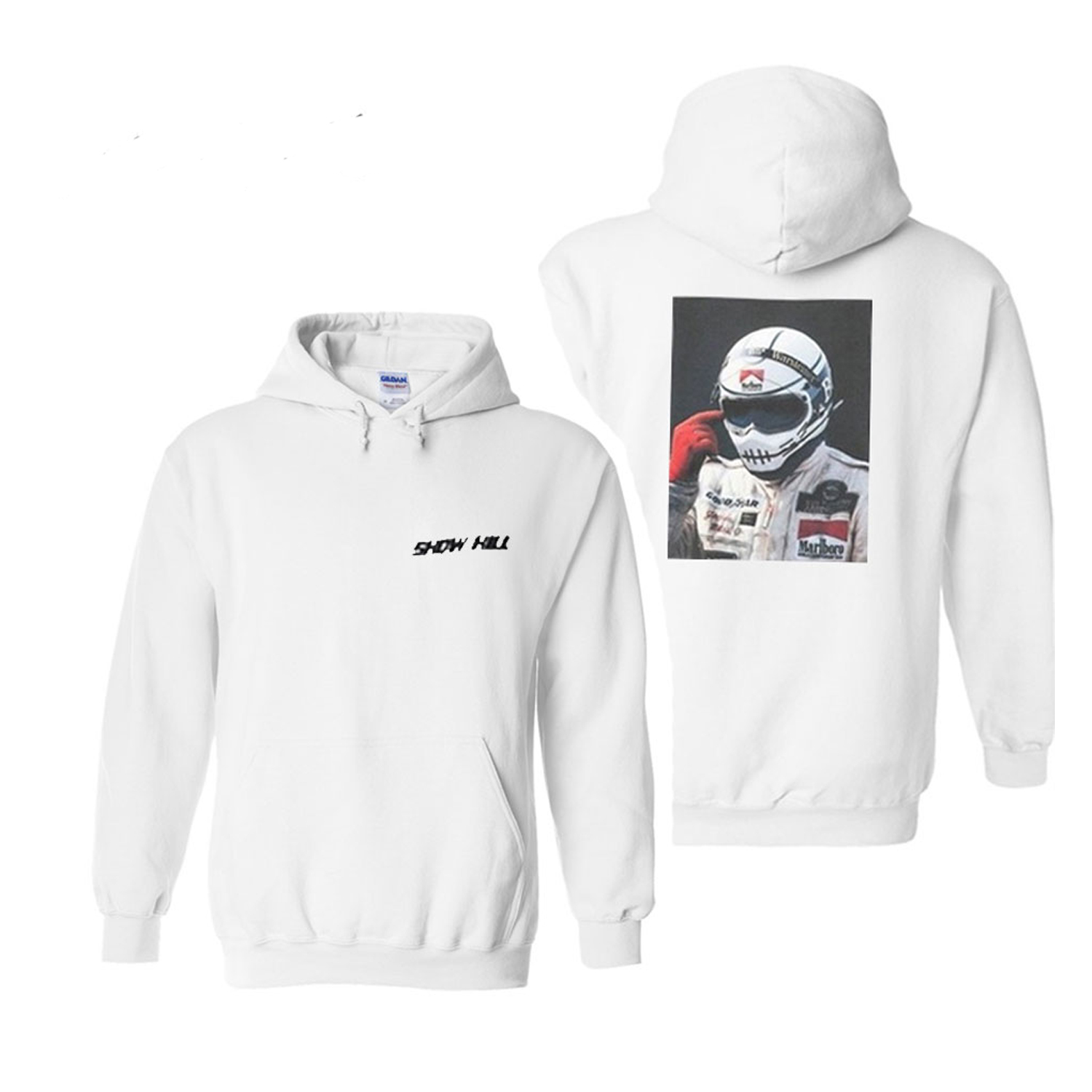 white shadow hill hoodie