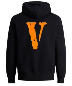 Vlone Friends Letter V Hoodie Back KM