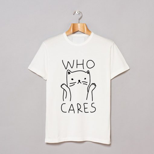 Who Cares Cat T-Shirt KM