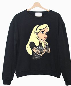 Alice In Wonderland Tattoos Sweatshirt KM