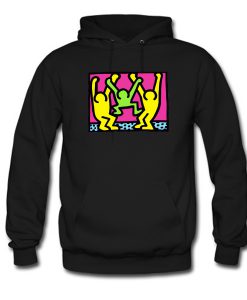 American People Dancing Pop Art Style Hoodie KM