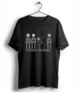 Autism Dabbing Skeleton it’s ok to be a little different T-Shirt KM