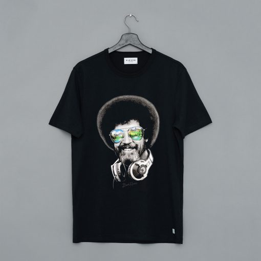 Bob Ross Artist Headphones Joy Of Painting T-Shirt KM