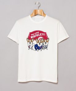 Chicago Cubs Corgi We Love Wrigley T-Shirt KM