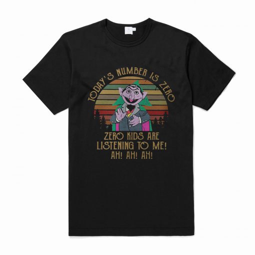 Count Von Count Today’s Number Is Zero T-Shirt KM