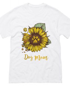 Dog Mom Sunflower T Shirt KM