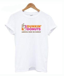 Dunkin donuts america runs on dunkin T Shirt KM