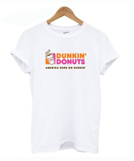 Dunkin donuts america runs on dunkin T Shirt KM