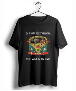 Elephants Hippie car on a dark desert highway cool wind in my hair T-Shirt KM