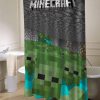 Game Style minecraft shower curtains KM