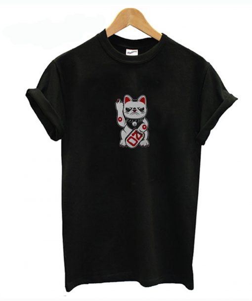 Grumpy Bad Lucky Cat T Shirt KM