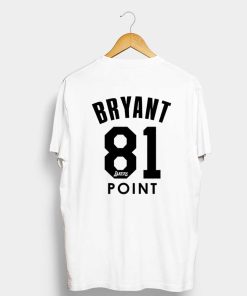 KOBE BRYANT 81 POINTS WHITE T-SHIRT BACK KM