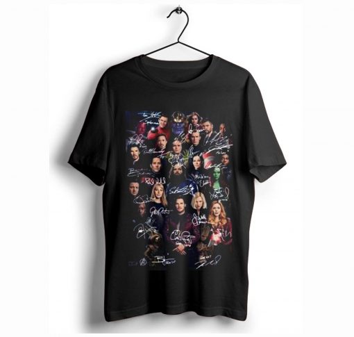 Marvel Avengers Endgame poster signature T-Shirt KM