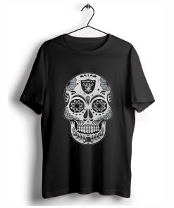 Oakland Raiders sugar skull T-Shirt KM