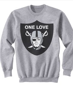 One Love Oakland Raiders Sweatshirt KM