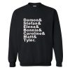 The Vampire Diaries Damon Stefan Elena Bonnie Caroline Matt & Tyler Sweatshirt KM