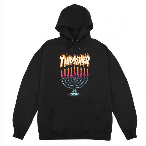 Thrasher Menorah Hoodie KM