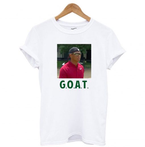 Tiger Woods Goat Hat Backwards T Shirt KM