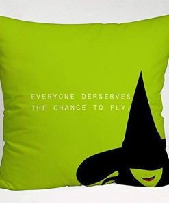 Wizard of OZ Wicked Musical Quote Throw Pillow Cover KM