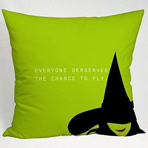 Wizard of OZ Wicked Musical Quote Throw Pillow Cover KM