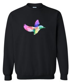 Amazingphil Geometric Rainbow Hummingbird Sweatshirt KM