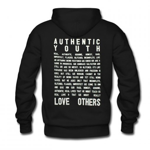 Authentic Youth Hoodie Back KM