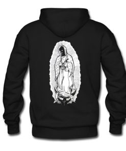 Badwood Virgin Mary Hoodie Back KM