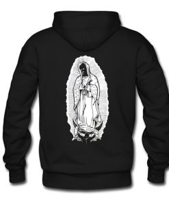 Badwood Virgin Mary Hoodie Back KM