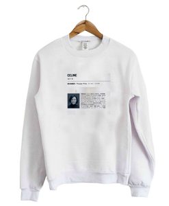 Celine Designer Phoebe Philo Sweatshirt KM