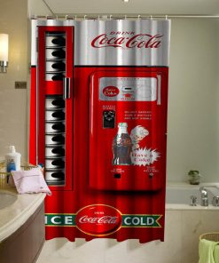 Coke Vending Machine Coca Cola Shower Curtain KM