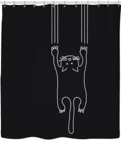 Damn Cat Shower Curtain KM