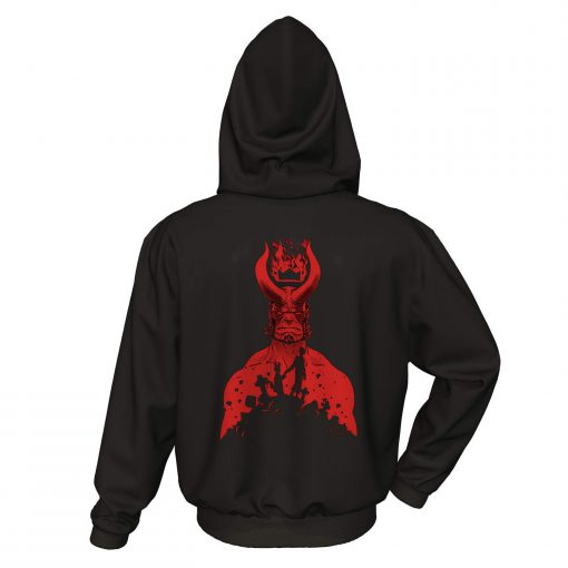 Hellboy Back Hoodie KM