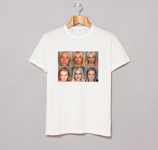 Lindsay Lohan Mugshots T Shirt KM