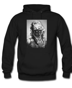 Marilyn Monroe Black Bandana Hoodie KM