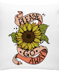 Misanthropic Sunflower Pillow KM