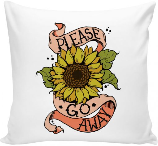 Misanthropic Sunflower Pillow KM