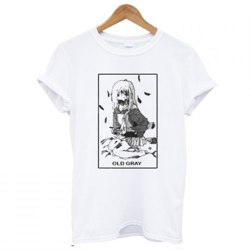 Old Gray Anime T-Shirt KM