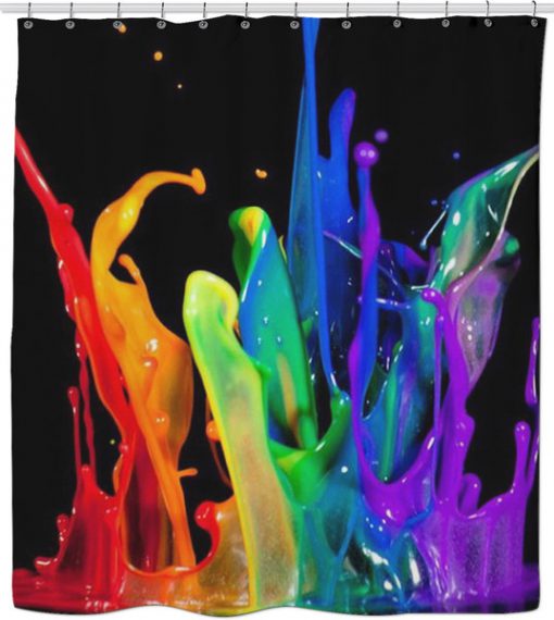 Paint Splash Shower Curtain KM