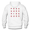 Pray Hard Slay Hard Hoodie Back KM