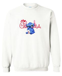 Stitch Drinking Chick Fil A Sweatshirt KM