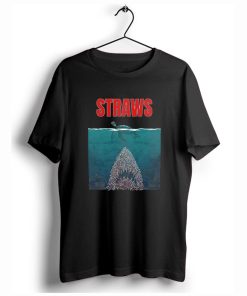 Straws Turtles Jaws Shark TShirt KM