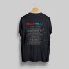 Weezer & Panic At The Disco Summer Tour 2016 T-Shirt Back KM