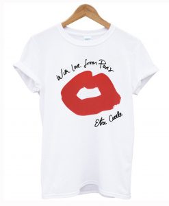 With Love From Paris Lips T Shirt KM